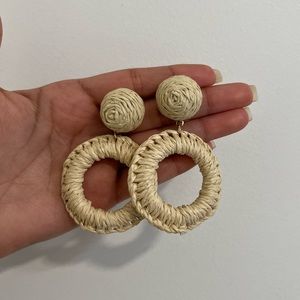 SOLD- Woven Statement Earrings